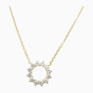 Collar con forma de círculo abierto de diamantes de Tiffany & co Claro K18pg [oro rosa] Claro