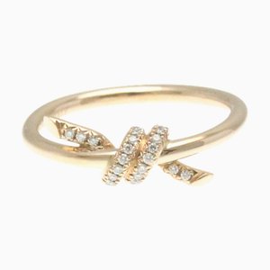 TIFFANY Knot Diamant Ring Roségold [18K] Fashion Diamond Band Ring Roségold