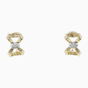 Platinum & Yellow Gold Earrings from Tiffany & Co., Set of 2