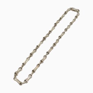 TIFFANY&Co. Bamboo Motif Silver 925 Necklace Men's Women's Accessories