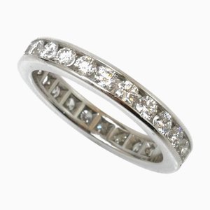 TIFFANY & Co. Bague Pt950 Platine Full Circle Sertissage Canal 60003339 Diamant Taille 6,5 3,6g Femme