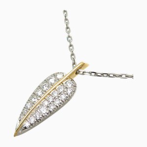 Leaf Diamond Necklace in Yellow Gold from Tiffany & Co.