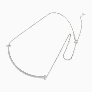 T Smile Necklace in White Gold from Tiffany & Co.