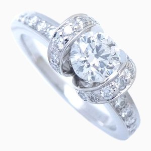 Ribbon Ring with Single Diamond from Tiffany & Co.