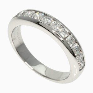 TIFFANY Lucida Half Circle Diamond Width 4mm Ring Platinum PT950 Women's &Co.
