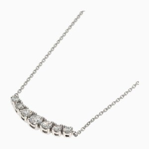 Collar de diamantes East West en platino de Tiffany & Co.