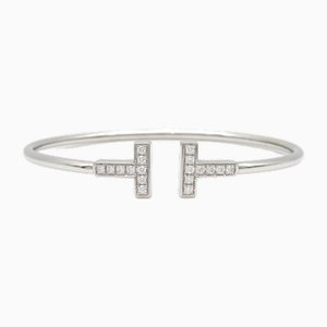 Bracelet Diamants en T avec Diamants Clairs et Or Blanc de Tiffany & Co.