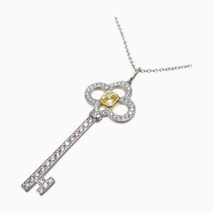 Collier TIFFANY Crown Key Yellow Diamond Pendant pour femme 44271099 Or 750