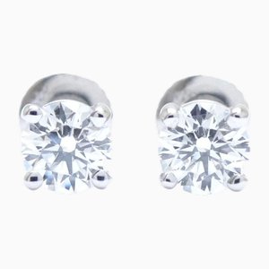 Solitaire Earrings with Diamond from Tiffany & Co., Set of 2