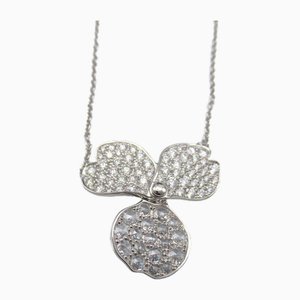 Large Clear Paper Flower Diamond Necklace from Tiffany & Co.