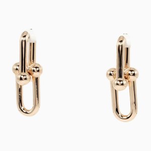 Tiffany&Co. Hardware Large Earrings K18 Pg Pink Gold Approx. 11.6G T121724520, Set of 2