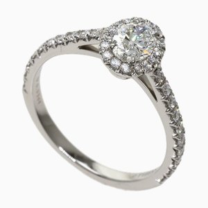 TIFFANY Soleste Oval Diamant Ring Platin PT950 Ladies &Co.