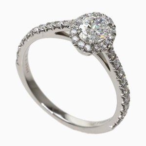 TIFFANY Soleste Oval Diamond Ring Platinum PT950 Ladies & Co.