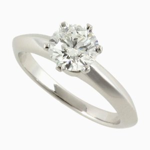Bague de mariage TIFFANY & Co. Pt950 Diamond 0.851ct [H-VVS2-EX-NONE] No. 6.5