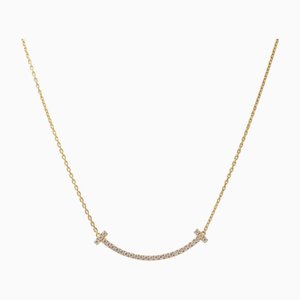 T Smile Medium Yellow Gold Necklace from Tiffany & Co.