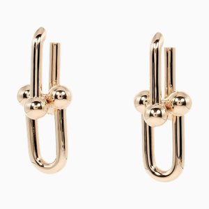 Tiffany&Co. Hardware Extra Large Earrings K18 Pg Pink Gold Approx. 17.6G T121724524, Set of 2