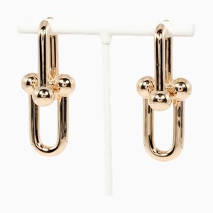 Tiffany&Co. Hardware Extra Large Earrings K18 Pg Pink Gold Approx. 17.4G T121724525, Set of 2