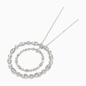 Collar de diamantes TIFFANY Swing Circle platino PT950 Ladies & Co.