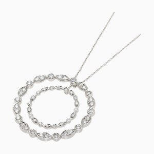 TIFFANY Swing Circle Diamant Halskette Platin PT950 Ladies & Co.