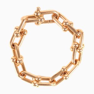 Large Hardware Link Bracelet in Yellow Gold from Tiffany & Co., Italy