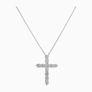Large Pt950 Cross Necklace from Tiffany & Co.