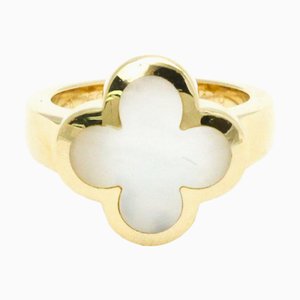 VAN CLEEF & ARPELS Pure Alhambra Or Jaune [18K] Bague Coquillage Mode Or