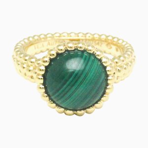 VAN CLEEF & ARPELS Bague Perlee Perlee Couleurs VCARP4DP52 Or Jaune [18K] Bague Mode Malachite Or,Vert