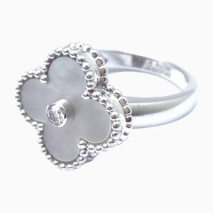 Alhambra Ring in White Gold from Van Cleef & Arpels