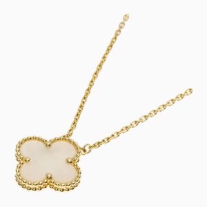 Alhambra White Shell Necklace from Van Cleef & Arpels