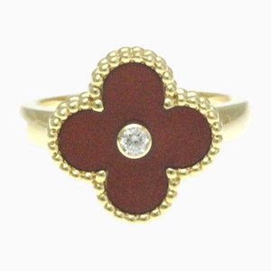 Vintage Alhambra Yellow Gold Band Ring from Van Cleef & Arpels