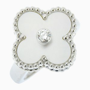 Alhambra Ring in White Gold from Van Cleef & Arpels