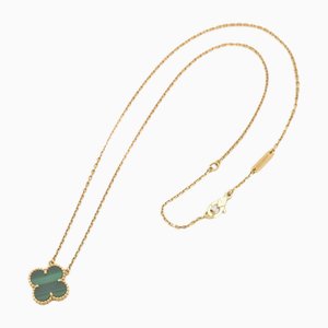 Alhambra Pendant Necklace in Malachite from Van Cleef & Arpels