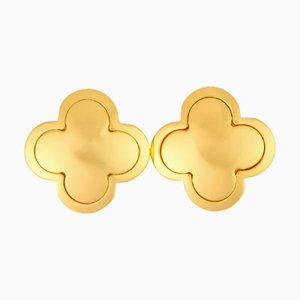 Pendientes Alhambra K18Yg Van Cleef & Arpels. Juego de 2