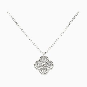 VAN CLEEF & ARPELS Van Cleef Arpels Sweet Alhambra K18WG White Gold Necklace