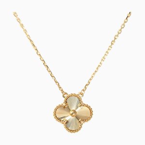 VAN CLEEF & ARPELS Van Cleef Arpels Vintage Alhambra K18YG Yellow Gold Necklace