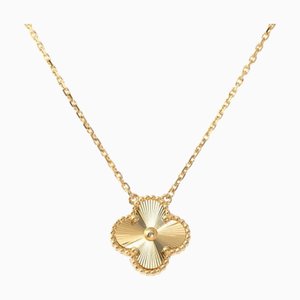 VAN CLEEF & ARPELS Vintage Alhambra K18YG Collier en Or Jaune