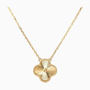 VAN CLEEF & ARPELS Vintage Alhambra K18YG Yellow Gold Necklace