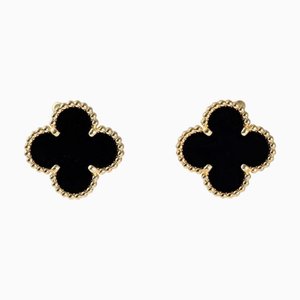 Van Cleef & Arpels Van Cleef Arpels Vintage Alhambra K18Yg Yellow Gold Earrings, Set of 2