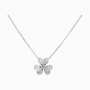 VAN CLEEF & ARPELS Frivole Mini Necklace/Pendant K18WG White Gold