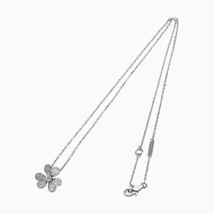 VAN CLEEF & ARPELS Frivole Mini Halskette/Anhänger K18WG Weißgold