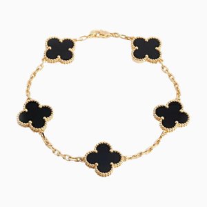 VAN CLEEF & ARPELS Van Cleef Arpels Vintage Alhambra Bracelet 5 Motifs K18YG Yellow Gold