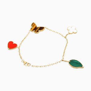 VAN CLEEF & ARPELS Bracciale da donna Lucky Alhambra 4 Motif VCARD79600 750 Oro giallo