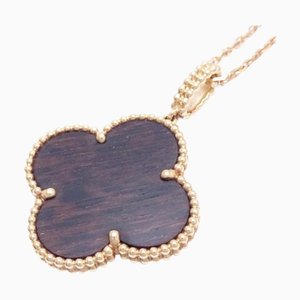 VAN CLEEF & ARPELS Magic Alhambra Halskette VCARO3M700 Letterwood K18PG Roségold 290837