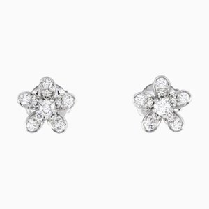 Pendientes Van Cleef & Arpels Socrates K18Wg oro blanco. Juego de 2