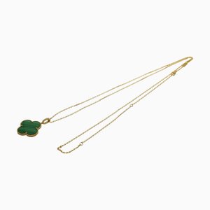 VAN CLEEF & ARPELS Lange Halskette 1 Motiv Magic Alhambra K18YG Gelbgold