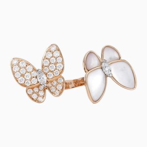 Fauna De Papillon Entre Les Doors Ring in K18 Rose Gold from Van Cleef & Arpels