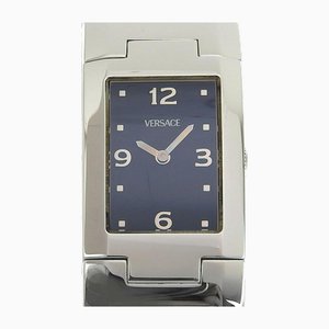 Reloj para dama con pantalla analógica de acero inoxidable y cuarzo de Versace