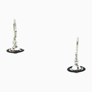 Orb Metal and Rhinestone Stud Earrings from Vivienne Westwood, Set of 2