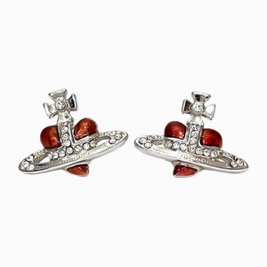 Boucles d'Oreilles Cœur avec Diamants de Vivienne Westwood, Set de 2
