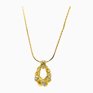 Collar para mujer de oro y piedras transparentes de Yves Saint Laurent